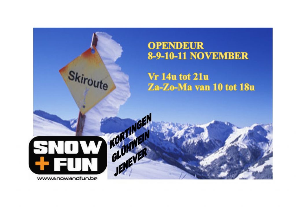 OPENDEUR BIJ SNOW + FUN