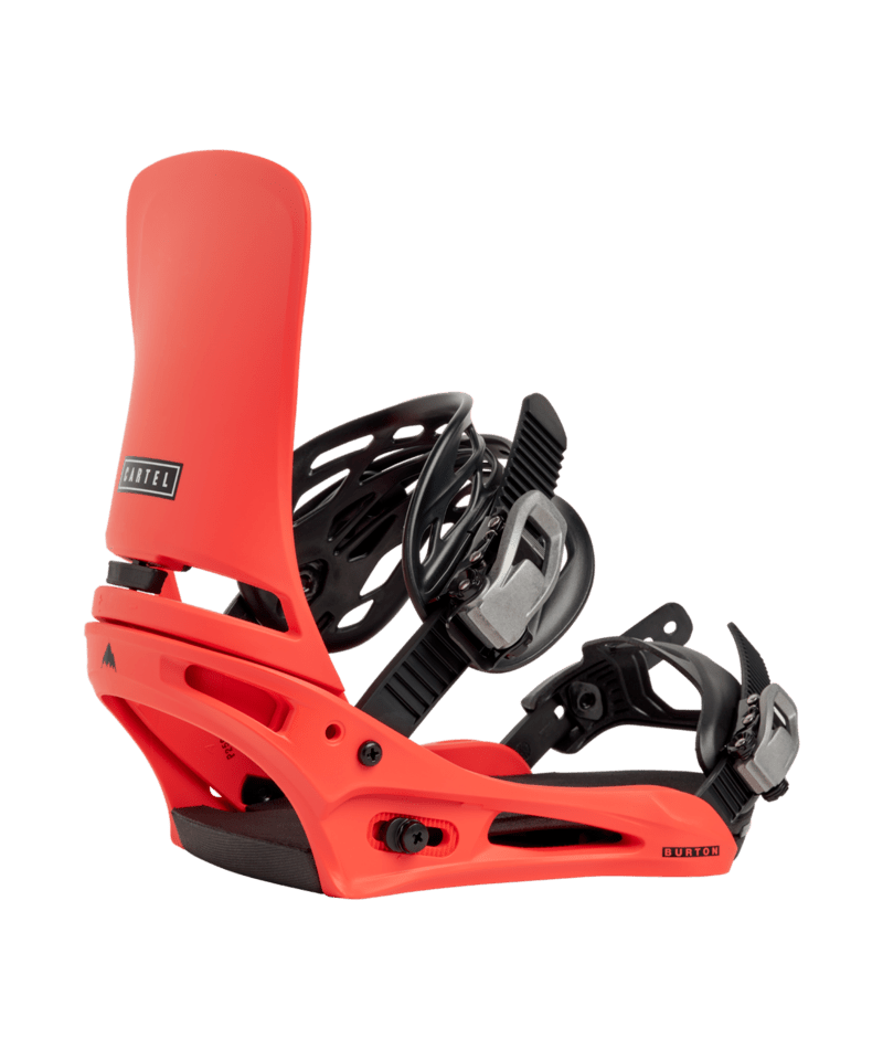 Burton Men’s Cartel Re:Flex Snowboard Bindings – Hot Tamale