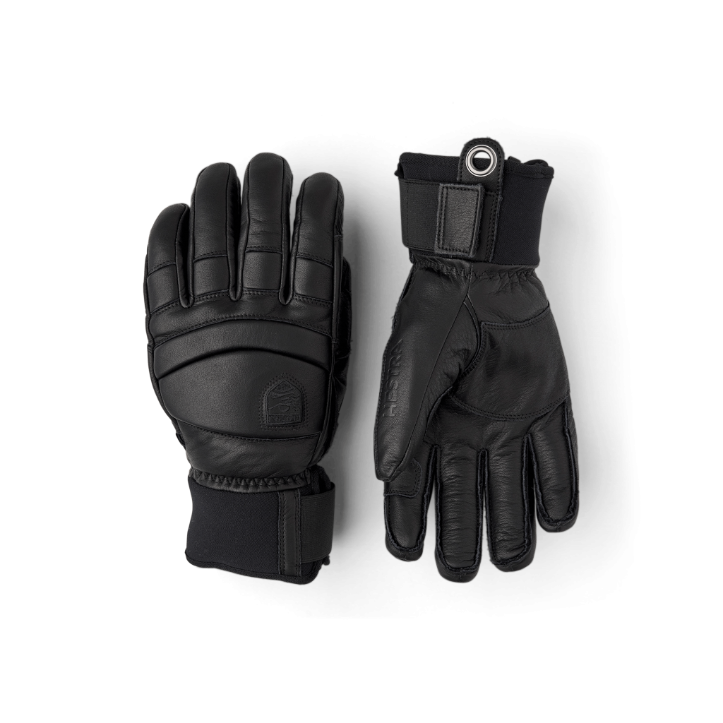 Hestra Fall Line – 5 finger – Black/Black